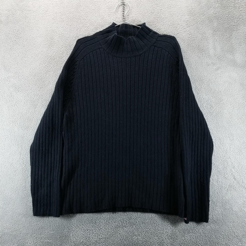Polo Ralph Lauren Polo Jeans Sweater Mens‎ XL Blue Mock Neck Rib Knit Pullover